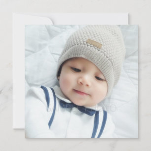 Geburtsmitteilung mit individuellem Foto des Neuge Ankündigung