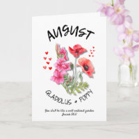 Geburtsmonat Blume AUGUST Christlich Geburtstag