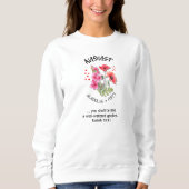 Geburtsmonat Blume AUGUST Christlich Sweatshirt (Vorderseite)