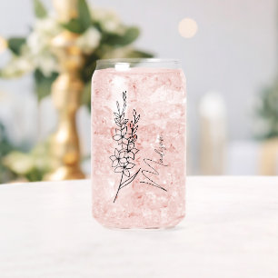 Geburtsmonat Blume August Gladiolus Bridesmaid Dosenglas