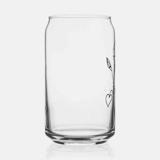 Geburtsmonat Blume August Morning Glory Bridesmaid Dosenglas (Rechts)