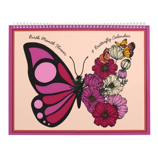 Geburtsmonat Blume & Butterfly Kalender (Titelbild)