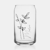 Geburtsmonat Blume Dezember Holly Berry Bridesmaid Dosenglas (Vorderseite)