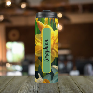 Geburtsmonat Blume Dezember Personalisiert 16 oz Thermosbecher