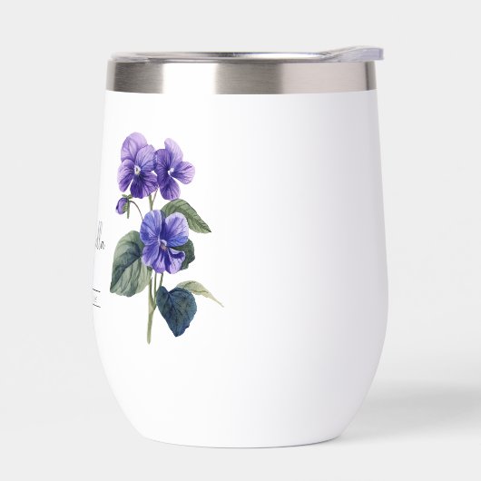 Geburtsmonat Blume Februar Violet (Links)