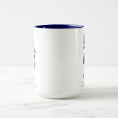 Geburtsmonat Blume Febuary Violet Tasse (Zentrum)
