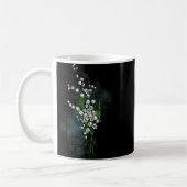 Geburtsmonat Blume Geboren im Mai Lily des Tals Kaffeetasse (Links)