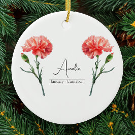 Geburtsmonat Blume Januar Nation Ornament