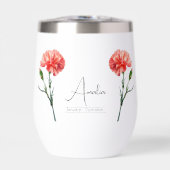 Geburtsmonat Blume Januar Niere Weintraube (Vorderseite)