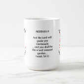 Geburtsmonat Blume JANUARY Individuelle Name Chris Kaffeetasse (Mittel)