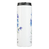 Geburtsmonat Blume Juli Larkspur Thermosbecher (Rückseite)