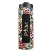 Geburtsmonat Blume Juni Personalisiert 16 oz Thermosbecher (Vorderseite)