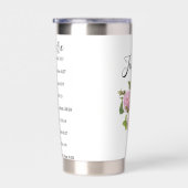 Geburtsmonat Blume Juni - Sie sind - personalisier Thermobecher (Rechts)