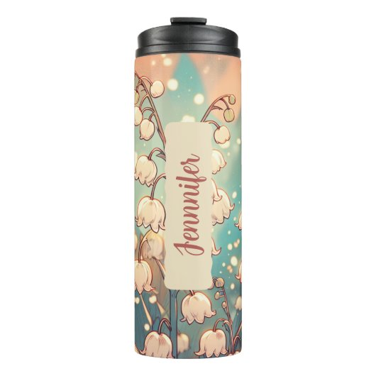 Geburtsmonat Blume Mai Personalisiert 16 oz Thermosbecher (Vorderseite)