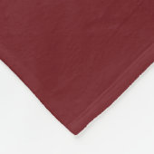Geburtsmonat-Blume, Maroon-Script-Name im Januar Fleecedecke (Ecke)