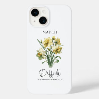 Geburtsmonat-Blume März-Daffodia Case-Mate iPhone 14 Hülle