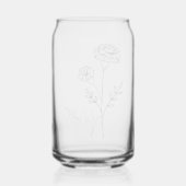 Geburtsmonat Blume Oktober Marigold Bridesmaid Dosenglas (Rückseite)