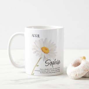 Geburtsmonat Blume Personalisiert Kaffeetasse
