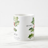 Geburtsmonat Dezember Blume Personalisiert Kaffeetasse (Mittel)