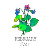 Geburtsmonat Februar Violet Kaffeetasse