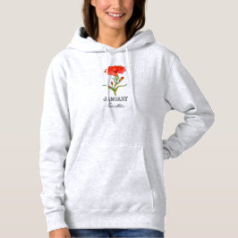 Geburtsmonat Januar Blume Nation Hoodie
