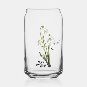 Geburtsmonat Januar Snowdrop Name Dosenglas