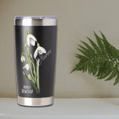 Geburtsmonat Januar Snowdrop Name Thermobecher