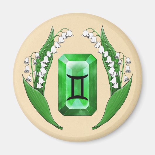 Geburtsmonat Mai Gemini Magnet (Vorne)