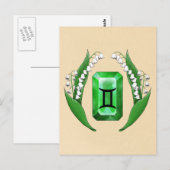 Geburtsmonat Mai Gemini Postkarte (Vorne/Hinten)