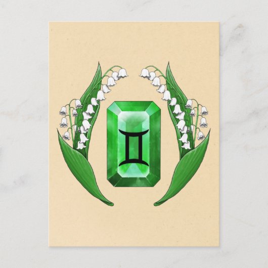 Geburtsmonat Mai Gemini Postkarte (Vorderseite)