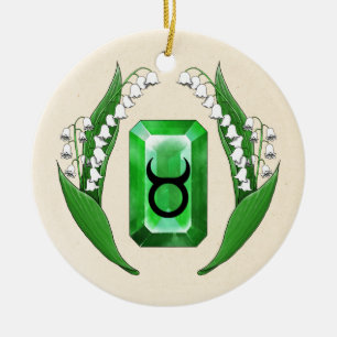 Geburtsmonat May Taurus Keramikornament