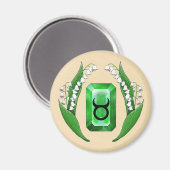 Geburtsmonat May Taurus Magnet (Vorderseite/Rückseite)