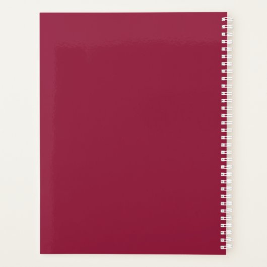 Geburtsmonat November Chrysanthemum Planer (Rückseite)