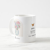 Geburtsmonats-Blumen-Tasse Juli Kaffeetasse (Vorderseite Links)