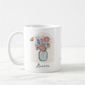 Geburtsmonats-Blumen-Tasse Juli Kaffeetasse (Links)