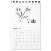 Geburtsmonats-Blumenkalender Kalender (Feb 2027)