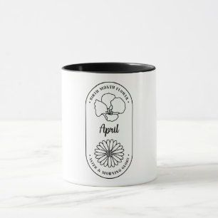 Geburtsmonatsblume April Aster Morgen Glory Tasse