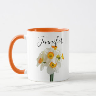 Geburtsmonatsblume-Dezember personalisierte Tasse