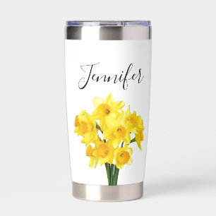 Geburtsmonatsblume März- Du bist- personalisiert Thermobecher