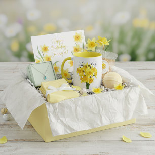 Geburtsmonatsblume-März personalisierter Becher Tasse