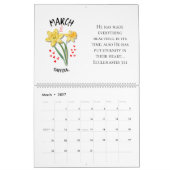 GEBURTSMONATSBLUMEN 2026 Christlich Kalender (Mär 2027)
