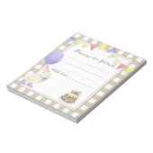 Geburtsnachricht der Ente Notizblock (Rotiert)