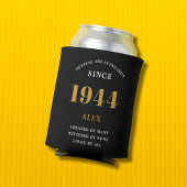 Geburtsname 1944 Black Gold Elegant Chic Dosenkühler