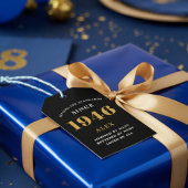 Geburtsname 1944 Black Gold Elegant Chic Geschenkanhänger