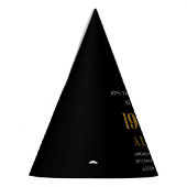 Geburtsname 1944 Black Gold Elegant Chic Partyhütchen (Links)