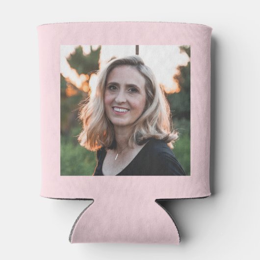 Geburtsname 1985 Chic Pink Gray Foto Dosenkühler (Rückseite)