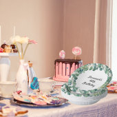 Geburtsname Eukalyptus-Grünkranz Pappteller