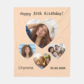 Geburtsname Foto Fleecedecke (Vorderseite)