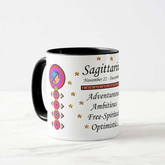 Geburtsname Sagittarius Totem-Tasse Tasse (Vorderseite Links)