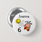 Geburtsname und Alter des Cartoon Button (Vorne & Hinten)